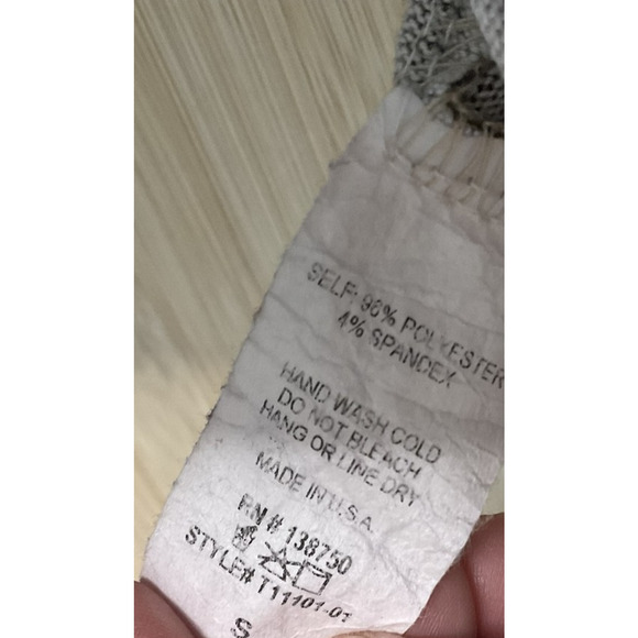 Altar’d States Crop Top Womens Small Brown Ivory Cow Print Long Sleeve Boho Y2K - Picture 8 of 8